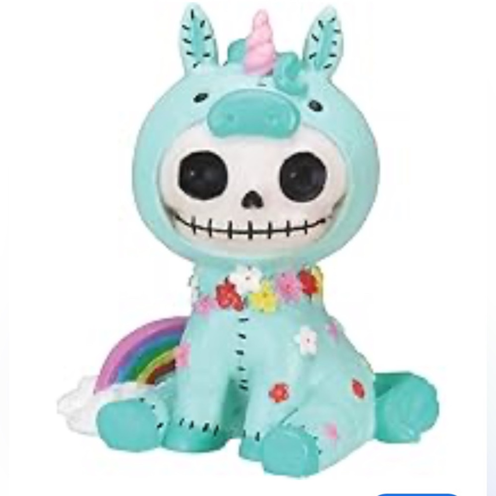 Unie Unicorn Furry Bones Figurine Display